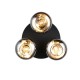 - Divina - Black 3 Light Ceiling Lamp with Smoked Glasses Trio-R66643054 - Divina - Black 3 Light Ceiling Lamp with Smoked Glasses