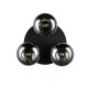 - Divina - Black 3 Light Ceiling Lamp with Smoked Glasses Trio-R66643054 - Divina - Black 3 Light Ceiling Lamp with Smoked Glasses