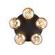 - Divina - Black 5 Light Ceiling Lamp with Amber Glasses Trio-R66645013 - Divina - Black 5 Light Ceiling Lamp with Amber Glasses