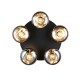 - Divina - Black 5 Light Ceiling Lamp with Smoked Glasses Trio-R66645054 - Divina - Black 5 Light Ceiling Lamp with Smoked Glasses