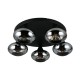 - Divina - Black 5 Light Ceiling Lamp with Smoked Glasses Trio-R66645054 - Divina - Black 5 Light Ceiling Lamp with Smoked Glasses