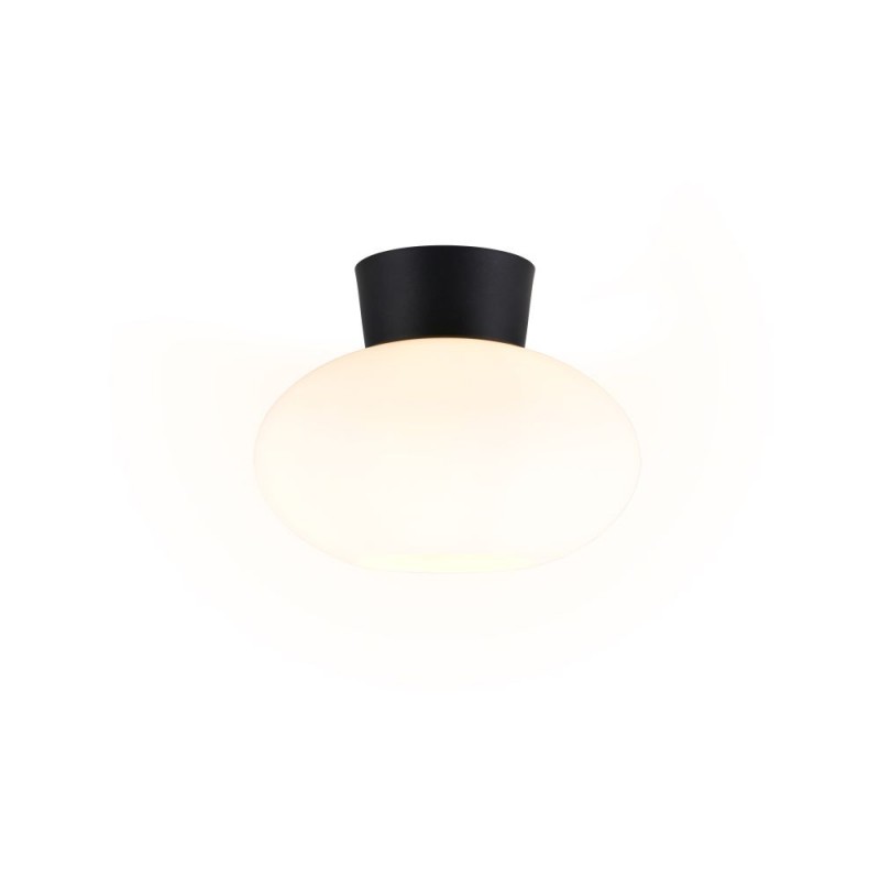 Trio-R66831001 - Sidera - Black Flush with White Glass