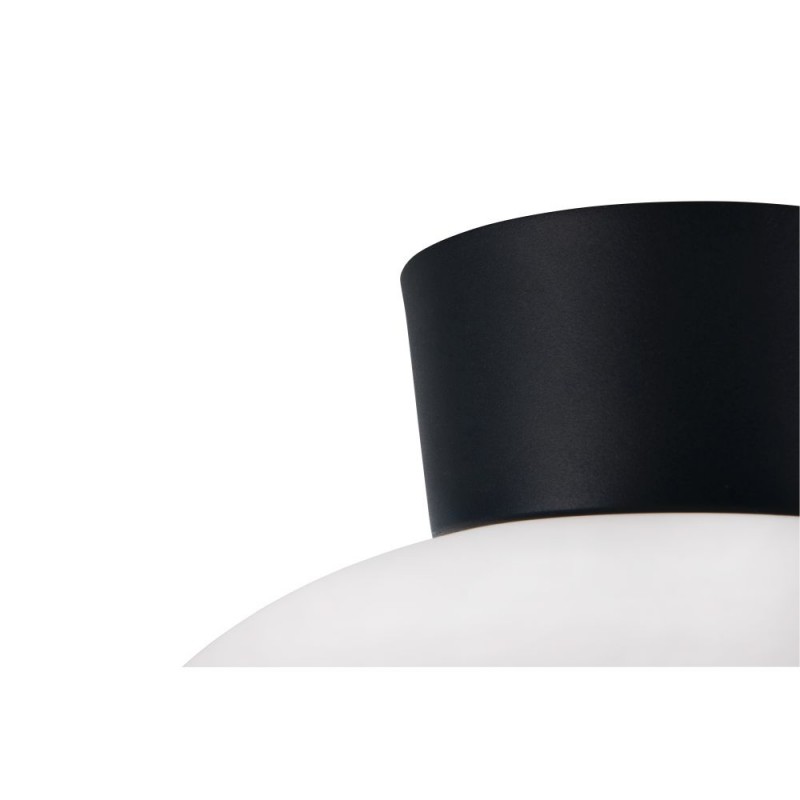 Trio-R66831001 - Sidera - Black Flush with White Glass