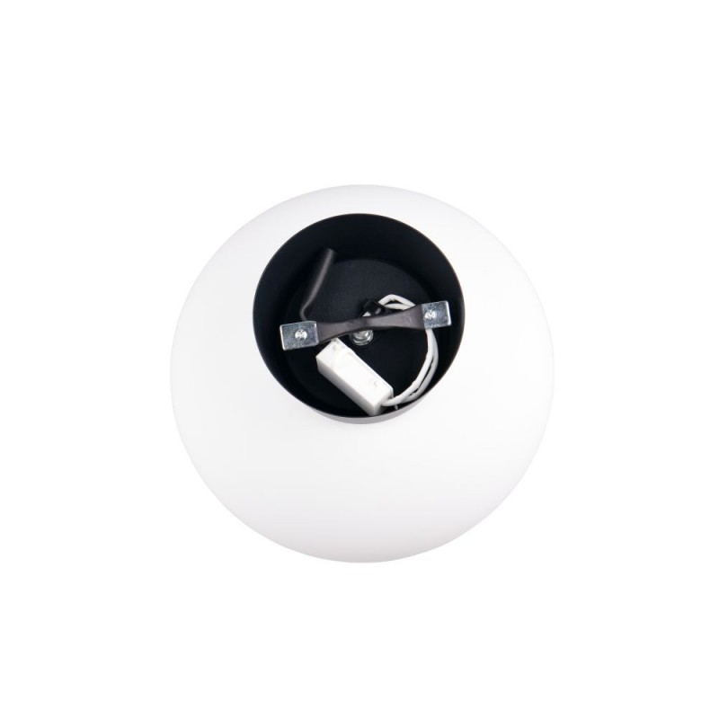 Trio-R66831001 - Sidera - Black Flush with White Glass