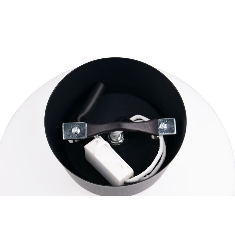 Trio-R66831001 - Sidera - Black Flush with White Glass