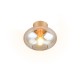 Trio-R66831013 - Sidera - Matt Gold Flush with Amber Glass