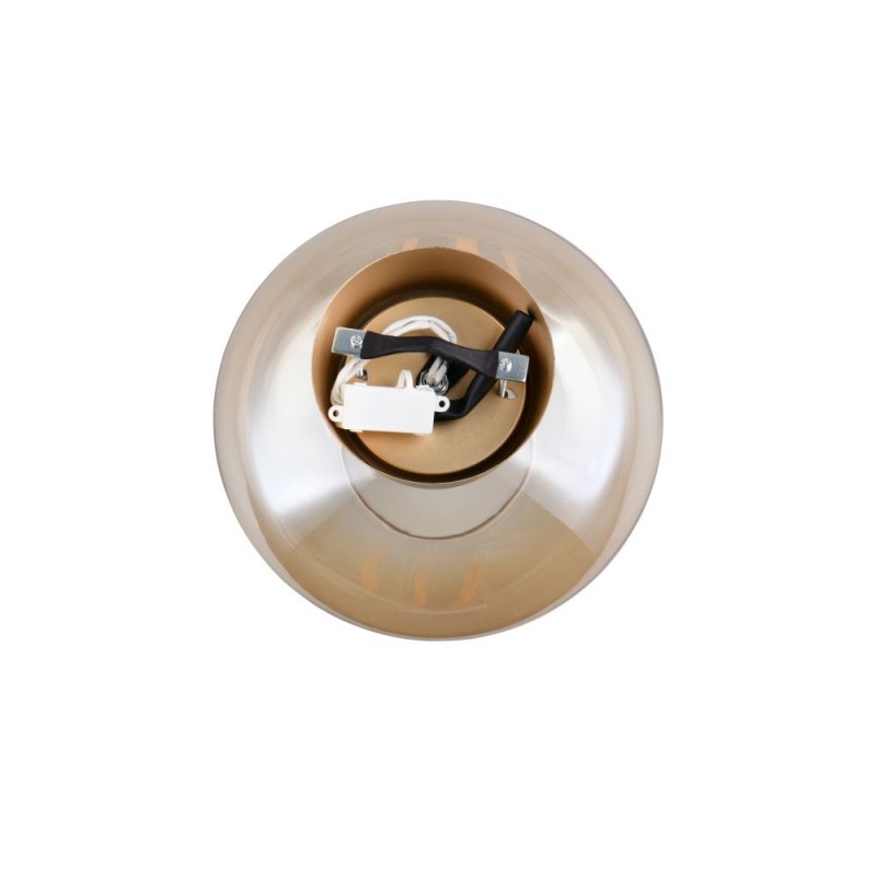 Trio-R66831013 - Sidera - Matt Gold Flush with Amber Glass