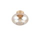 Trio-R66831013 - Sidera - Matt Gold Flush with Amber Glass
