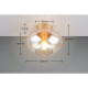 Trio-R66831013 - Sidera - Matt Gold Flush with Amber Glass