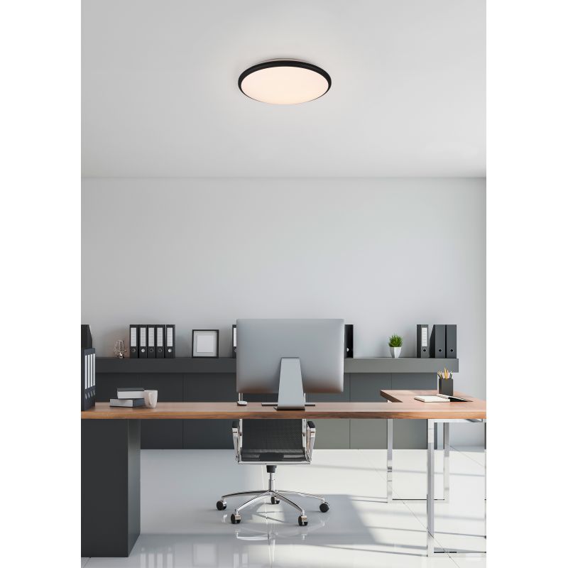 Trio-R67021132 - Limbus - White & Black LED Ceiling Lamp Ø 34.7 cm