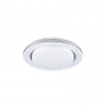 Atria - Starlight White & Chrome CCT Flush with Remote Control Ø 48 cm