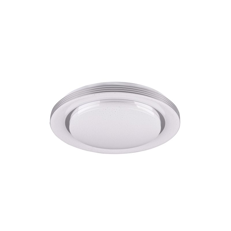 - Atria - Starlight White & Chrome CCT Flush with Remote Control Ø 48 cm Trio-R67041900 - Atria - Starlight White & Chrome CCT Flush with Remote Control Ø 48 cm