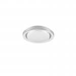 Atria - Starlight White & Chrome CCT Flush with Remote Control Ø 27 cm