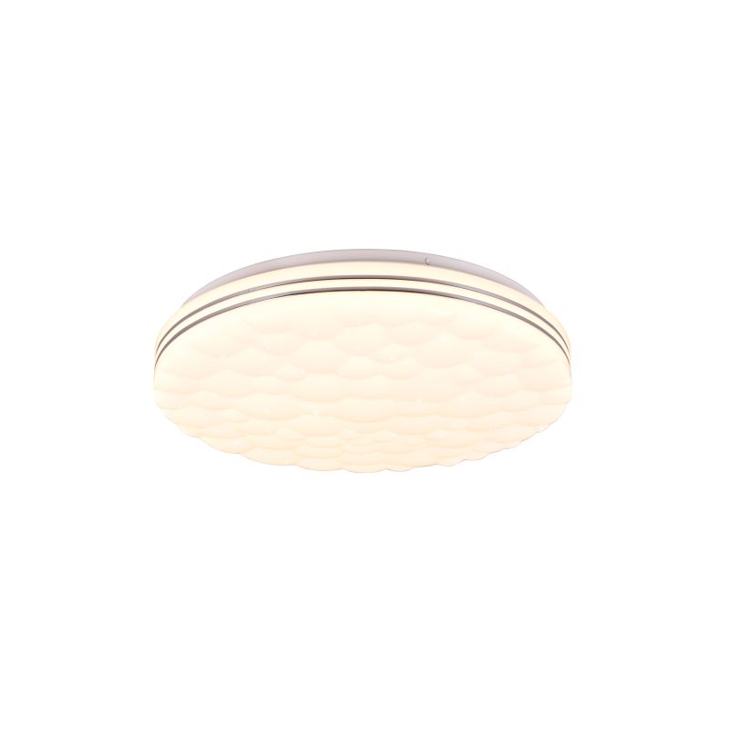 Trio-R67131100 - Tiger - White RGB Ceiling Lamp with Remote Control Ø 38 cm
