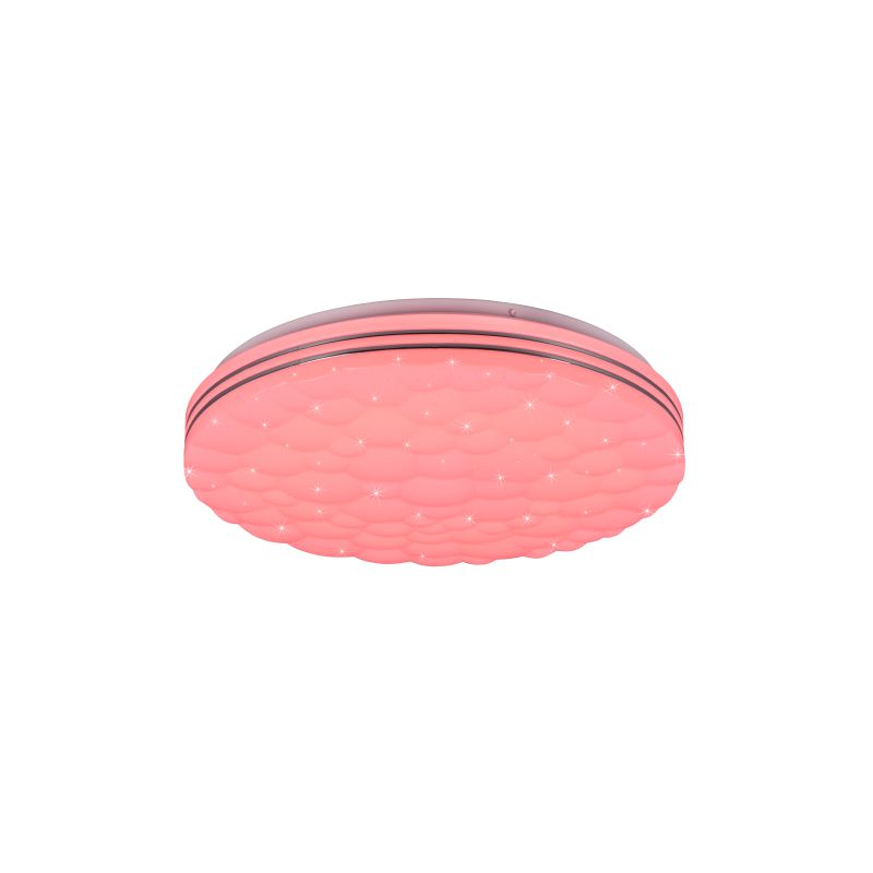 Trio-R67131100 - Tiger - White RGB Ceiling Lamp with Remote Control Ø 38 cm