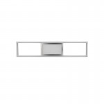 Rigido - Matt Nickel 2 Light Flush with Remote Control Rigido - Matt Nickel 2 Light Flush with Remote Control