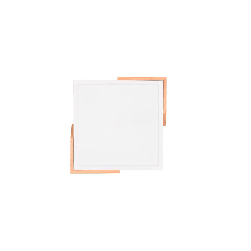 Trio-R67191131 - Meta - Matt White & Wooden LED Ceiling Lamp