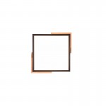 Meta - Matt Black & Wooden Square LED Ceiling Lamp Meta - Matt Black & Wooden Square LED Ceiling Lamp