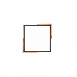 Meta - Matt Black & Wooden Square LED Ceiling Lamp Meta - Matt Black & Wooden Square LED Ceiling Lamp