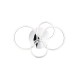 - Cires - Chrome 4 Light LED Ceiling Lamp with Crystal 4000K Trio-R67364106 - Cires - Chrome 4 Light LED Ceiling Lamp with Crystal 4000K
