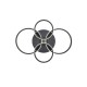 - Cires - Matt Black 4 Light LED Ceiling Lamp with Crystal 4000K Trio-R67364132 - Cires - Matt Black 4 Light LED Ceiling Lamp with Crystal 4000K