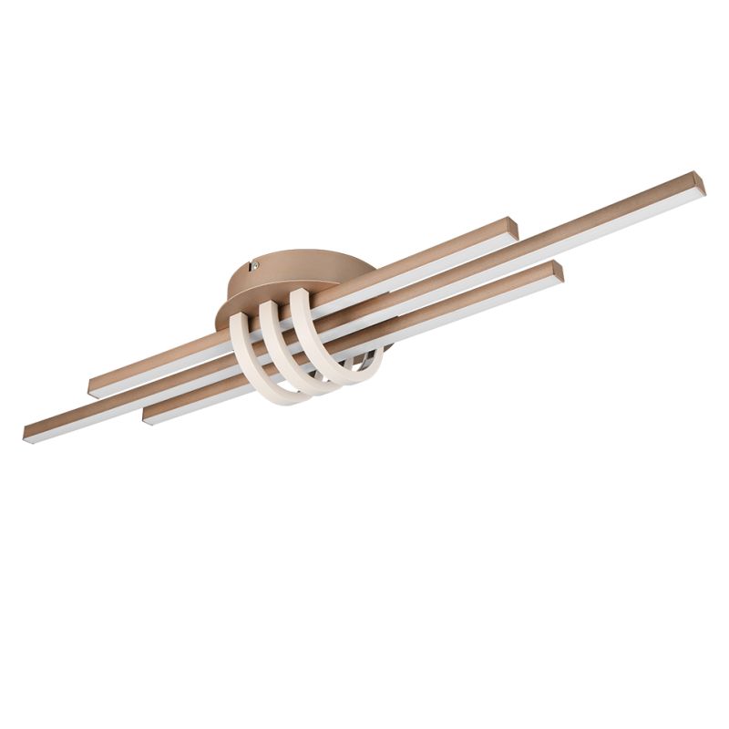 - Cinto - Coffee & Warm Grey LED Ceiling Lamp Trio-R67873165 - Cinto - Coffee & Warm Grey LED Ceiling Lamp