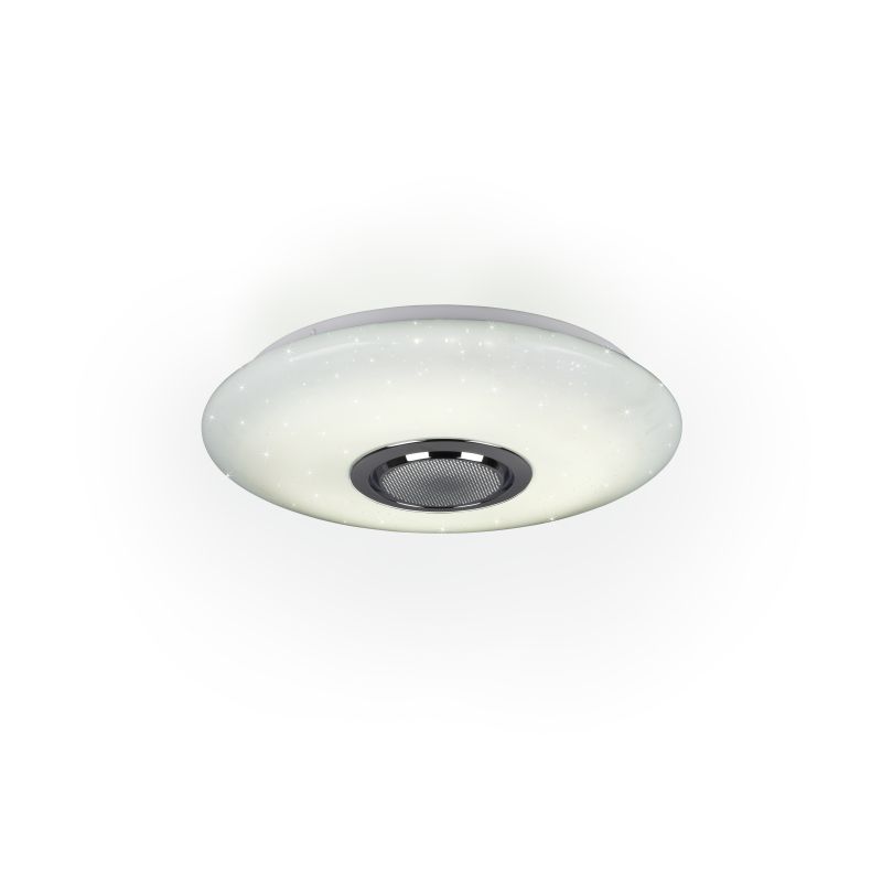 Trio-R69031101 - Musica - White RGBW Ceiling Lamp with Bluetooth Speaker Ø 41 cm