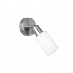 Mars - Matt Nickel Spotlight with White Glass Mars - Matt Nickel Spotlight with White Glass
