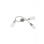 Mars - Matt Nickel 3 Spotlights with White Glass Mars - Matt Nickel 3 Spotlights with White Glass