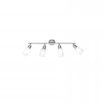 Mars - Matt Nickel 4 Spotlights with White Glass Mars - Matt Nickel 4 Spotlights with White Glass