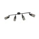 Trio-R80014032 - Mars - Matt Black 4 Spotlights with Smoked Glass