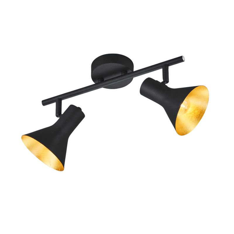 - Nina - Black & Gold 2 Spotlights Trio-R80162002 - Nina - Black & Gold 2 Spotlights