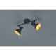 - Nina - Black & Gold 2 Spotlights Trio-R80162002 - Nina - Black & Gold 2 Spotlights
