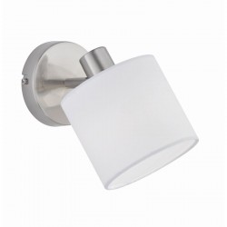 Tommy - Matt Nickel Spotlight with White Shade Tommy - Matt Nickel Spotlight with White Shade