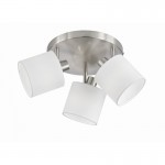 Tommy - Matt Nickel 3 Spotlights with White Shade Tommy - Matt Nickel 3 Spotlights with White Shade