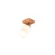 - Assam - Wooden Spotlight with White Glass Trio-R81111030 - Assam - Wooden Spotlight with White Glass