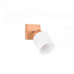 Assam - Wooden Spotlight with White Glass Assam - Wooden Spotlight with White Glass