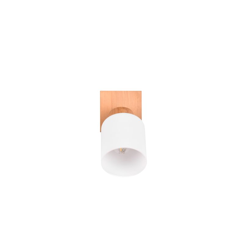 - Assam - Wooden Spotlight with White Glass Trio-R81111030 - Assam - Wooden Spotlight with White Glass