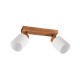 - Assam - Wooden 2 Spotlights with White Glass Trio-R81112030 - Assam - Wooden 2 Spotlights with White Glass