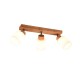- Assam - Wooden 3 Spotlights with White Glass Trio-R81113030 - Assam - Wooden 3 Spotlights with White Glass