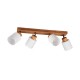 - Assam - Wooden 4 Spotlights with White Glass Trio-R81114030 - Assam - Wooden 4 Spotlights with White Glass