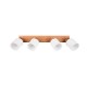 - Assam - Wooden 4 Spotlights with White Glass Trio-R81114030 - Assam - Wooden 4 Spotlights with White Glass