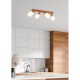 - Assam - Wooden 4 Spotlights with White Glass Trio-R81114030 - Assam - Wooden 4 Spotlights with White Glass