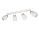 Trio-R81574031 - Bidar - White 4 Spotlight with Wood Accent