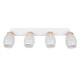 Trio-R81574031 - Bidar - White 4 Spotlight with Wood Accent