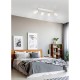 Trio-R81574031 - Bidar - White 4 Spotlight with Wood Accent