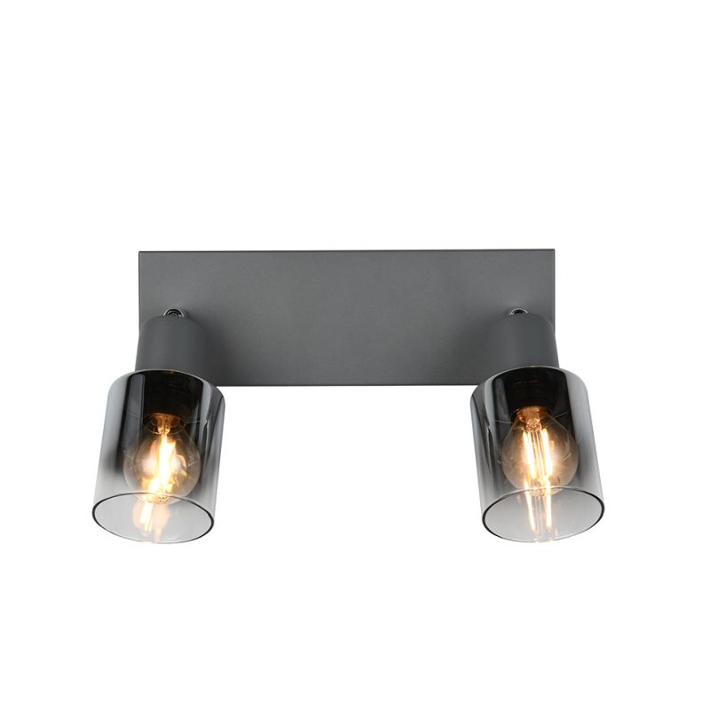 - Cadiz - Anthracite 2 Spotlights with Smoked Ombre Glass Trio-R81782042 - Cadiz - Anthracite 2 Spotlights with Smoked Ombre Glass