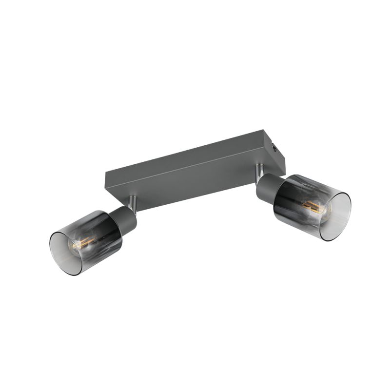 - Cadiz - Anthracite 2 Spotlights with Smoked Ombre Glass Trio-R81782042 - Cadiz - Anthracite 2 Spotlights with Smoked Ombre Glass