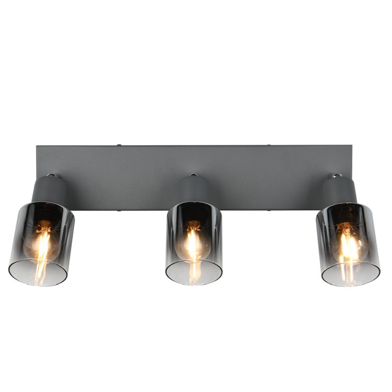 - Cadiz - Anthracite 3 Spotlights with Smoked Ombre Glass Trio-R81783042 - Cadiz - Anthracite 3 Spotlights with Smoked Ombre Glass