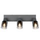 - Cadiz - Anthracite 3 Spotlights with Smoked Ombre Glass Trio-R81783042 - Cadiz - Anthracite 3 Spotlights with Smoked Ombre Glass